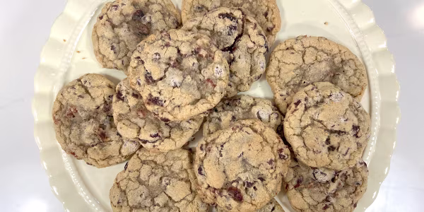 Cheerwine-Candied Bacon and Chocolate Chip Cookies