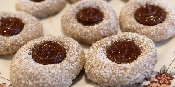 Apple Butter Thumbprint Cookies
