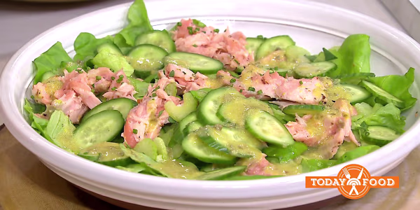 Salmon Salad with Lemony Dijon-Caper Vinaigrette