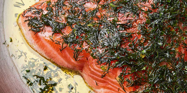 Salmon with Herb-Infused Olive Oil