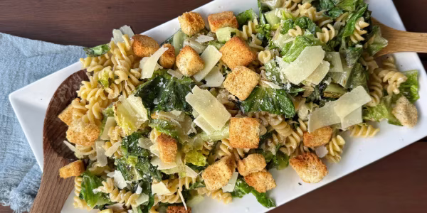 Grilled Caesar Pasta Salad