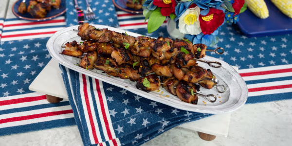 Hot Honey Chicken Skewers