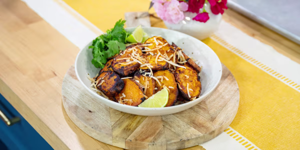 Roasted Chili Lime Sweet Potatoes