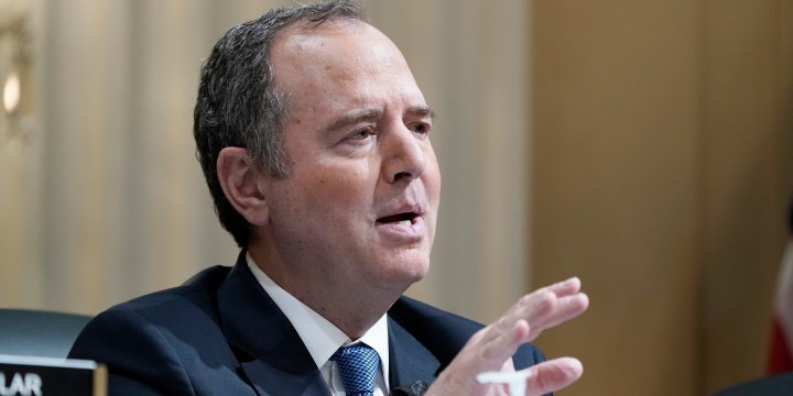 Rep. Adam Schiff speaks during a January 6th committee hearing