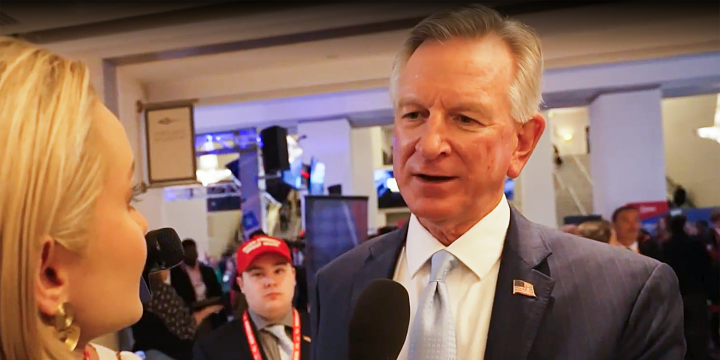 Sen. Tommy Tuberville, R-Ala., appeared to struggle to answer questions on Thursday related to a ruling by his state's Supreme Court last week that embryos are considered children.