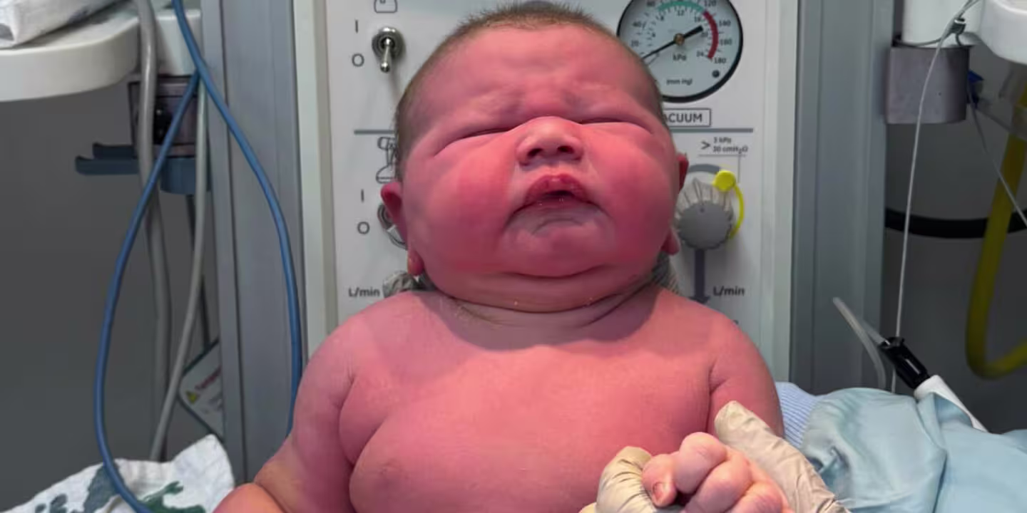 Mom Gives Birth to 'Huge' Baby — and Gives Him a Fitting Name