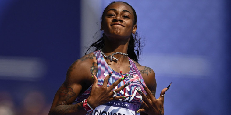 Sha'Carri Richardson flies through first Olympic race in Paris