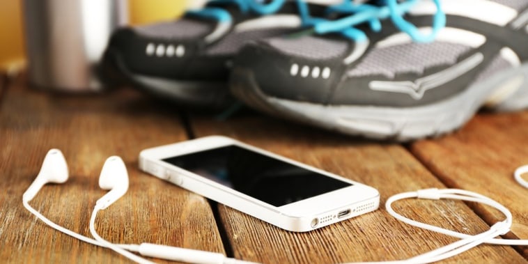 Image: music-workout-sneakers-phone-stock