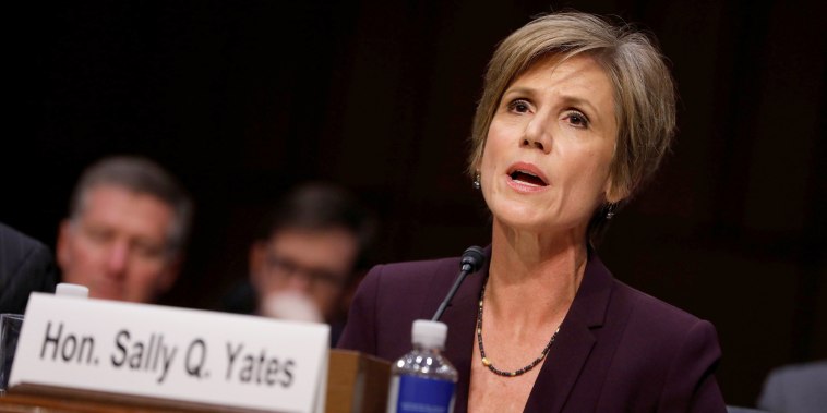 Image: Former Acting Attorney General Sally Yates Testifies on Capitol Hill