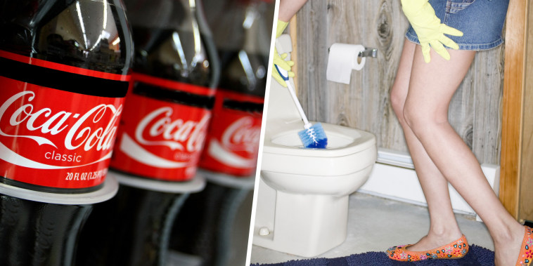 coke cleans toilets