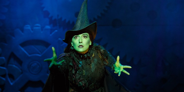 Jessica Vosk as Elphaba in Broadway's Wicked