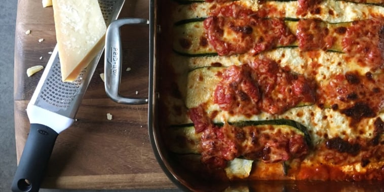 Grilled Zucchini Lasagna with Vodka Sauce
