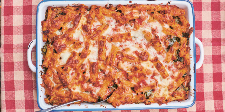 Julia Turshen's Italian Flag Baked Pasta from Now and Again.
