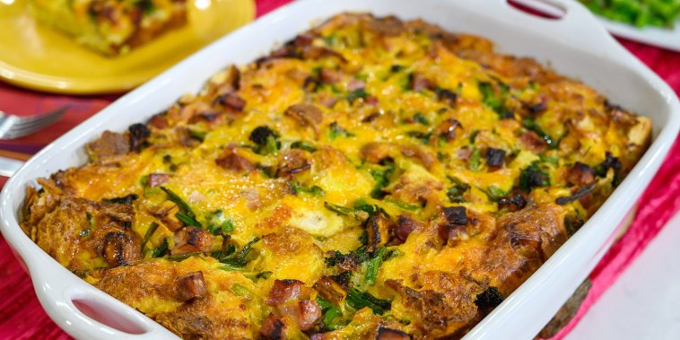 Siri Daly's Ham & Veggie Breakfast Casserole + Turkey Enchiladas