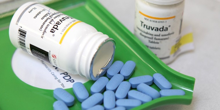 Bottles of antiretroviral drug Truvada.