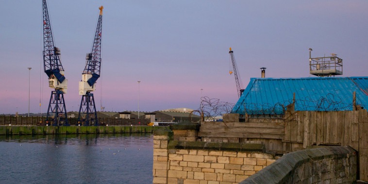 Image: Cranes in Hartlepool docks.