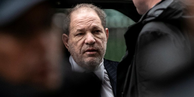Image: Harvey Weinstein arrives at court in New York on Feb. 6, 2020.