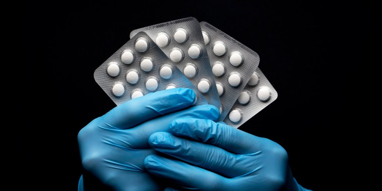 Image: Hydroxychloroquine sulfate tablets in London on March 26, 2020.