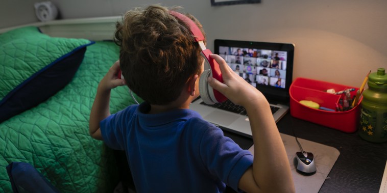 Students Participate In Remote Learning Sessions As Florida Schools Stay Closed