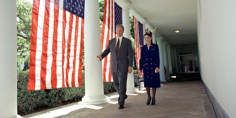Image: Bill Clinton, Ruth Bader Ginsburg Walt