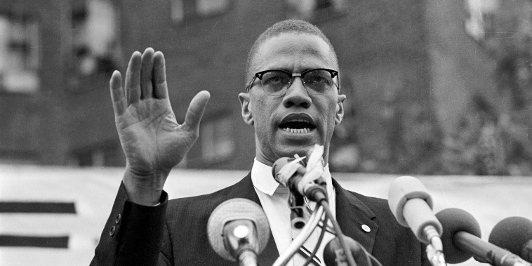 Malcolm X Speaking at Rally