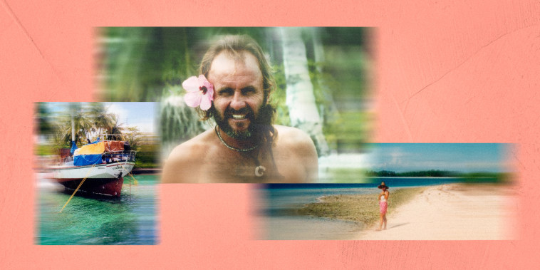 Image: Photos of Roger Lextrait when he lived, in total isolation, on an atoll 100 miles from Hawaii.