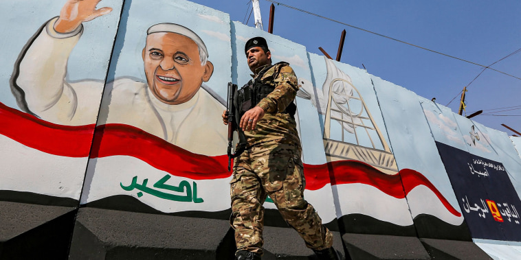 Image: A member of the Iraqi forces