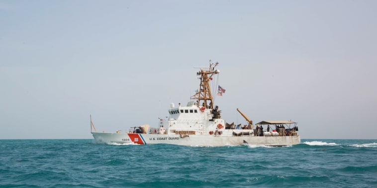 The patrol boat United States Coast Guard Cutter Maui navigates through the Arabian Gulf on Jan. 24, 2019.