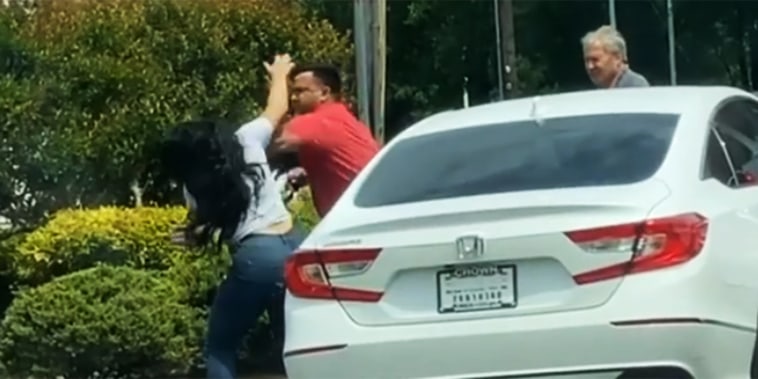 Image: Gas station fight