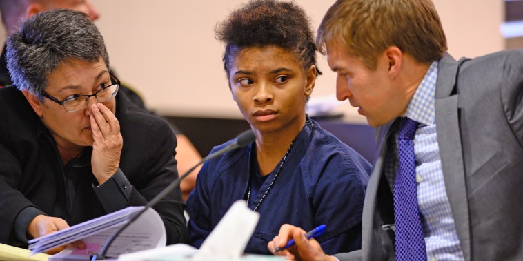 Chrystul Kizer during a hearing in the Kenosha County Courthouse on Nov. 15, 2019.