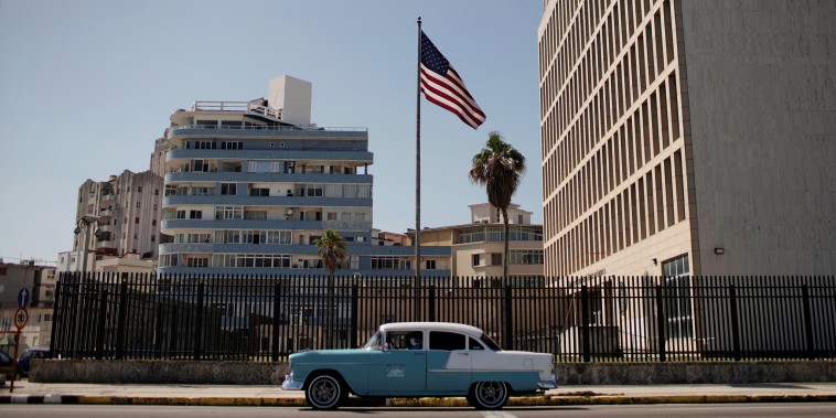 Image: The U.S. Embassy in Havana on March 2, 2021.