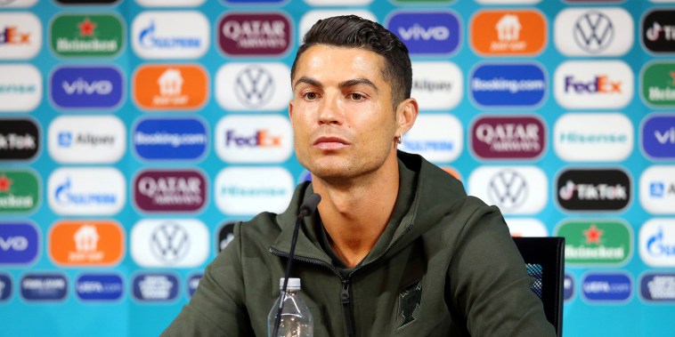 Image: Portugal's Cristiano Ronaldo during a press conference