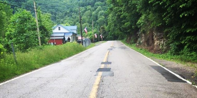 Route 4, between Ivydale and Clay, in Clay County, W.Va.