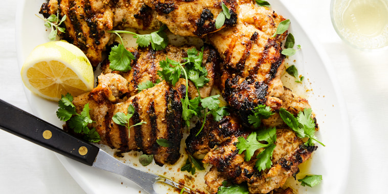 Grilled Yogurt Marinated Chicken with Za'atar.