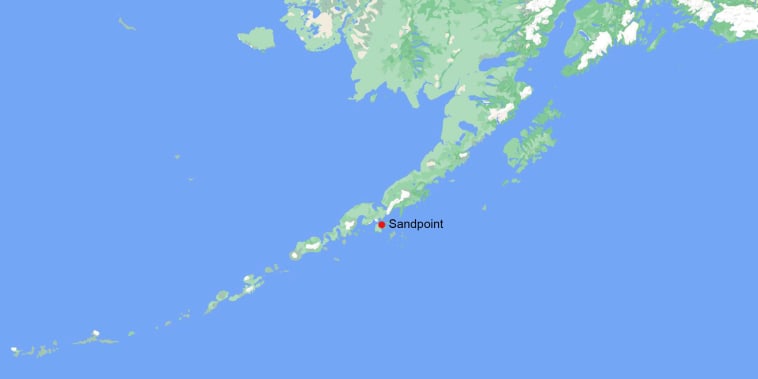 A magnitude 8.1 earthquake has struck off the coast of Sandpoint, Aleutians East, in Alaska.