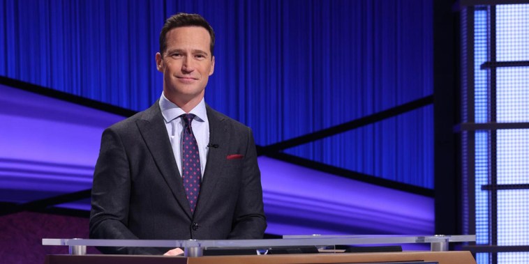 Image: Mike Richards on the set of \"Jeopardy.\"