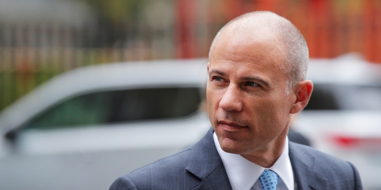 Attorney Michael Avenatti arrives at the United States Courthouse in New York on Oct. 8, 2019.
