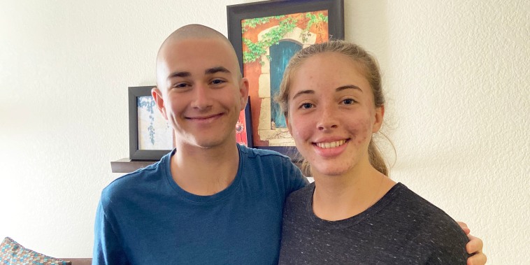 Image: Students Drew Nelson and Victoria Nelson