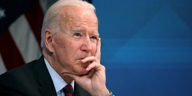 Image: President Biden Meets Virtually With Governors Affected By Hurricane