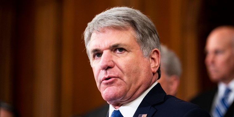Rep. Michael McCaul, R-Texas, speaks at the Capitol on Aug. 31, 2021.