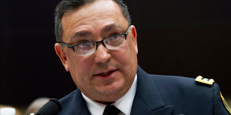 Art Acevedo, then-chief of the Houston Police Department, testifies before a House Judiciary Committee hearing on Capitol Hill on Feb. 6, 2019.
