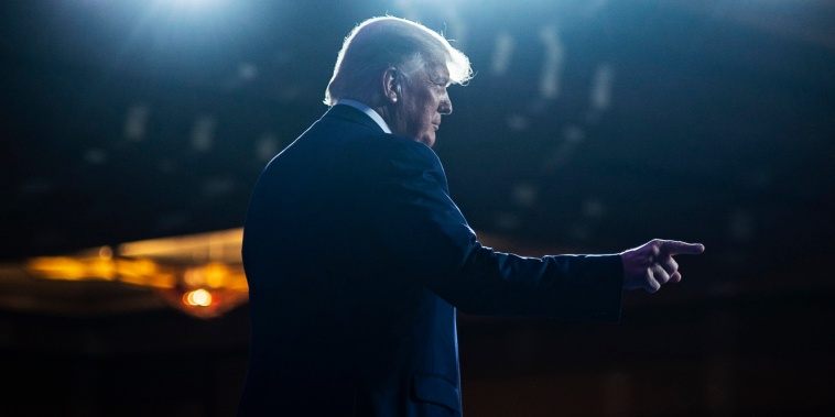 Image: Donald Trump walks out to speak during the final day of the Conservative Political Action Conference in Orlando, Fla., on Feb 28, 2021.