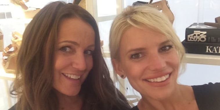 Jessica Simpson and her mom, Tina Simpson.