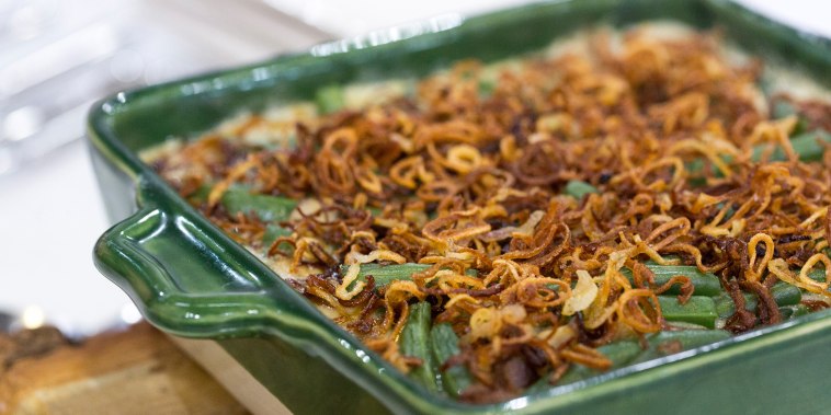 Siri Pinter and Carson Daly's family recipes for green bean casserole and mashed potatoes with bacon and vodka