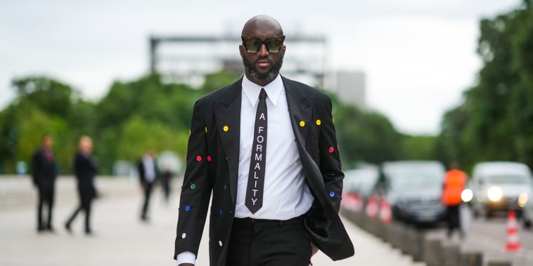 Virgil Abloh attends Paris Fashion Week on July 5, 2021, in Paris.