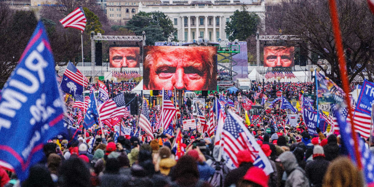 Image: The \"Save America\" march and rally at the Ellipse near the White House on Jan. 6.