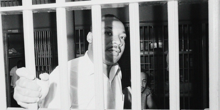 Image: Martin Luther King in his jail cell at the St. John's County Jail in St. Augustine, Fla., on June 12, 1962.