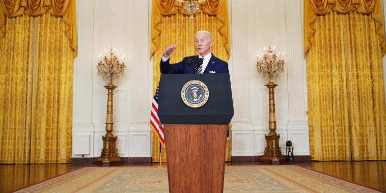 Image: President Joe Biden answers questions during a news conference at the White House on Jan. 19, 2022.