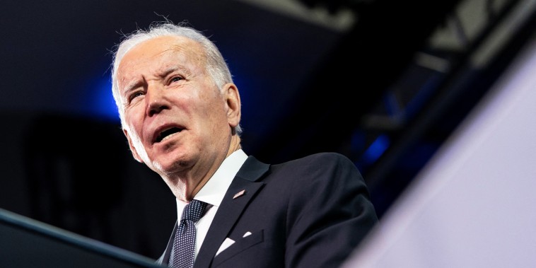 President Joe Biden speaks in Washington on Feb. 15, 2022.