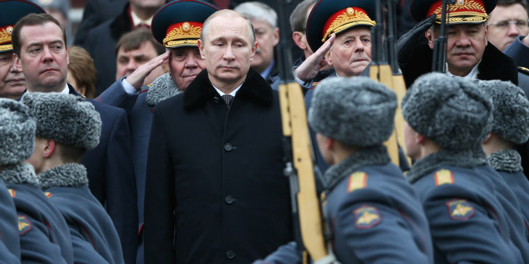 Image: Putin Marks Defender Of The Motherland Day In Moscow